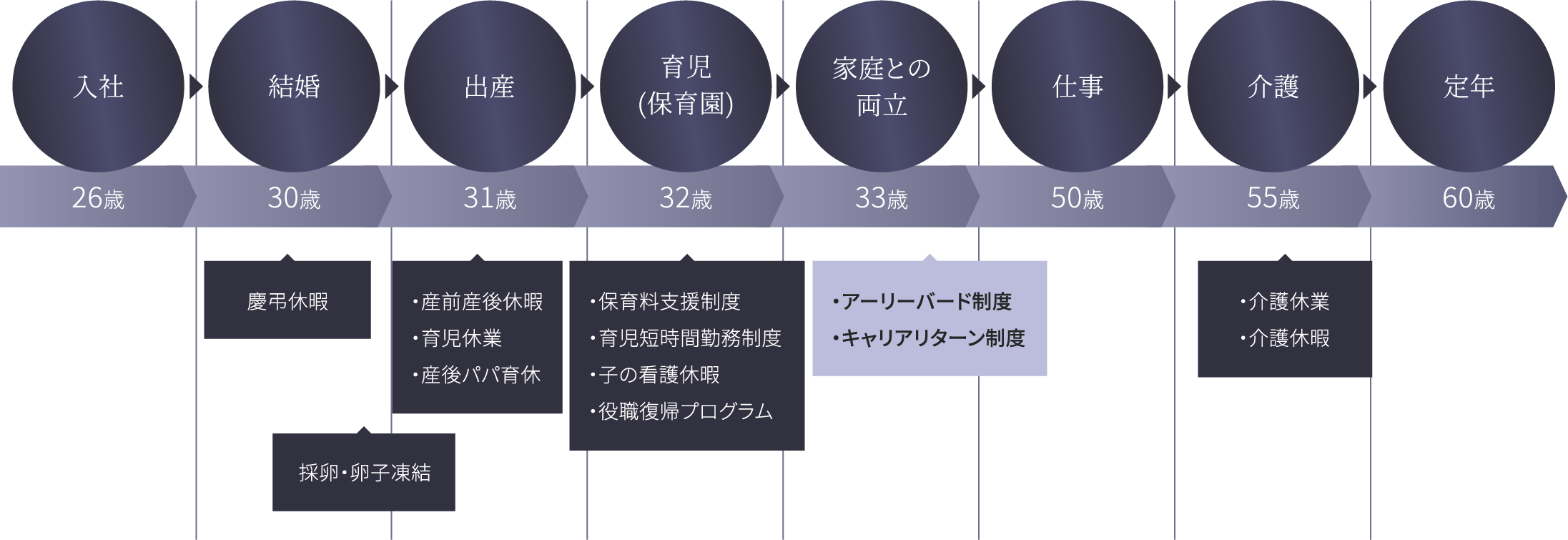 SBCライフシフト プログラムのグラフ